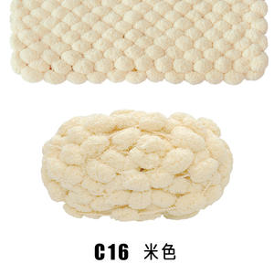 Mesin Rajut Benang Mewah Syal Benang Rajutan Tangan Polyester Wol Popcorn Crochet Akrilik Mewah Benang Rajut - Product Image 2