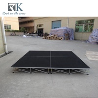 Plateforme mobile pliable en aluminium 4x4 pieds, podiums à montage facile