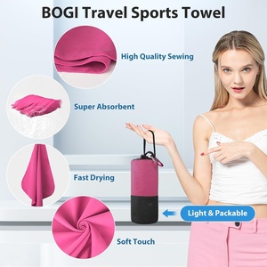 Serviettes en microfibre d'extérieur confortables et à séchage rapide, serviettes de sport et de fitness avec logo personnalisé, serviette de sport en suède fraîche - Product Image 6