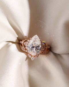 Anillo de Diamantes de Corte Princesa Brillante, Creado en Laboratorio, Certificado IGI, Oro de 14K/18K, Joyería Fina para Compromiso/Boda, para Mujer - Product Image 4