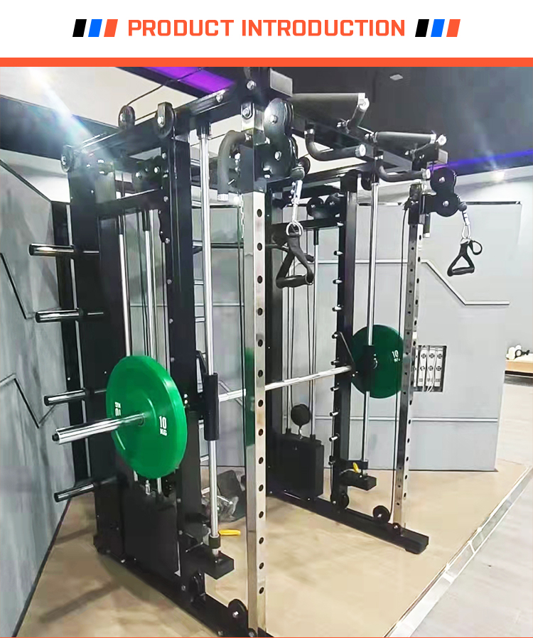 人気商品 業務用ジム機器 4 in 1 多機能 3*80kgウェイトスタック 3D