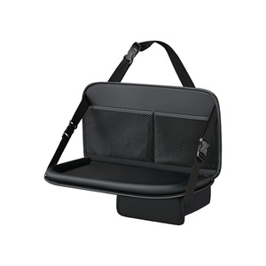 Car Storage <b>Bag</b> Universal Folding Table Hanging Seat Back Black Leather <b>20L</b> Waterproof With Handle For Car Use - Product Image 5