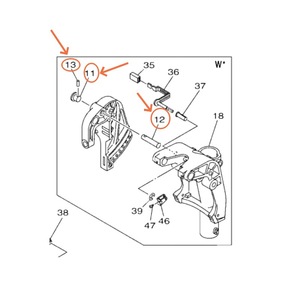 LINDOO Goupille d'arrêt de moteur hors-bord 65W4319200 65W4319100 9169030018 pour moteur 2 temps Pièces de rechange - Product Image 3
