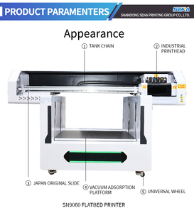 Impresora UV de Cama Plana 9060, Máquina de Impresión Digital UV de Cama Plana con Eje Z Alto de 500 mm para Impresión en Acrílico, Madera, Vidrio, Cascos y Pelotas - Product Image 2