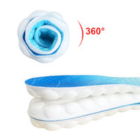 Semelles intérieures de chaussures confortables en PU 4D, absorption des chocs douce, logo personnalisé, insert de remplacement pour baskets et chaussures de course