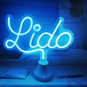 Dropshipping diseño gratuito hecho a medida iluminado largo duradero Control remoto frase LED lámpara de neón para recuerdo - Product Image 2