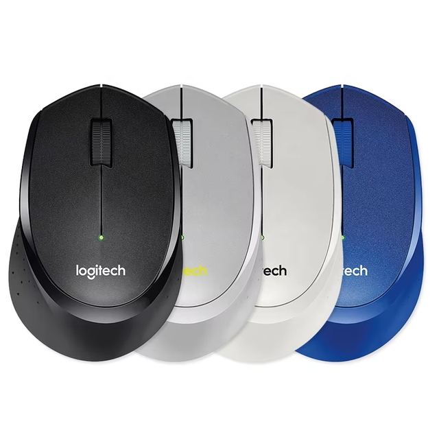 For M330 Wireless Silent Mouse USB Mini LED Right Ergonomic Design Power Saving for Business Office Home Desktop Computer
