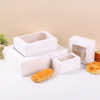 Kraftpapieren picknickbox met transparant venster, geschikt voor buitenvakanties, bruiloften, verjaardagen en cateringverpakkingen.