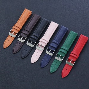Lichi patrón aguja hebilla correa de <span class=keywords><strong>reloj</strong></span> suave y delgada para Mujeres Hombres <span class=keywords><strong>pulsera</strong></span> de cuero hecha a mano accesorios correa de <span class=keywords><strong>reloj</strong></span> - Product Image 2