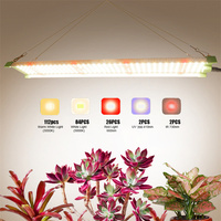 Lampu LED Spektrum Penuh 85W Berbahan Aluminium untuk Tanaman Veg & Bloom CRI Tinggi 90