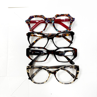 Monture de lunettes carrée épaisse vintage en acétate de qualité supérieure, protection oculaire anti-lumière bleue, pour hommes et femmes