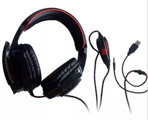 OEM-Auriculares con cable y micrófono para juegos de <span class=keywords><strong>PC</strong></span>, dispositivo de audio con cable, USB, barato - Product Image 4