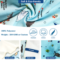 Customized Sweat Absorbing Quick-drying Trerry Beach Towel Summer Beach Yoga Sports Towel Microfiber Towel
