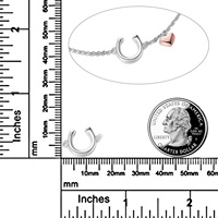 Bracelet fer à cheval chanceux pour femmes Bracelet cheval en argent Sterling bijoux Bracelet fer à cheval en argent 925