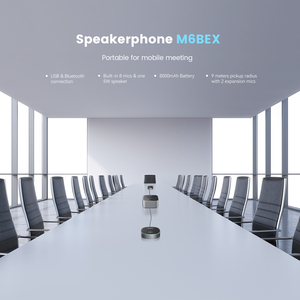 Altoparlante per Conferenze Wireless Tenveo M6BEX, BT 5.0 USB <span class=keywords><strong>con</strong></span> 8 Microfoni Integrati, Sistema Audio per Conferenze - Product Image 2