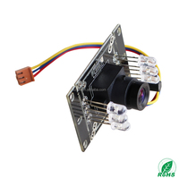 Usine haut pixel HD 1080P IR-LED grand angle de vision lentille trou de goupille module de caméra OEM pour système d'entrée d'entrée automatique
