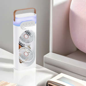 Three-hole sprayer small dual-head <b>high</b>-<b>power</b> cooler energy-saving and quiet desktop <b>fan</b> - Product Image 3