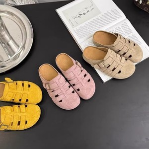 Sandalias Planas de Verano para Mujer, con Suela Gruesa Antideslizante, de Goma, Color Puro, Cómodas, para Damas - Product Image 1