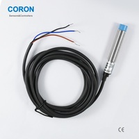 Capteur de proximité capacitif CORON M12 non encastré, boîtier métallique de 5 mm, sortie NPN NO