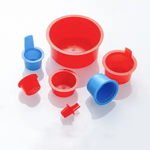 Круглая пластиковая коническая T-образная красная синяя трубчатая Заглушка с отверстием