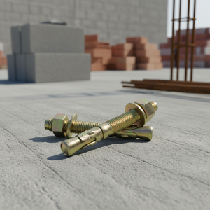 Ancres à coin personnalisées OEM pour l'expansion des usines chinoises, en acier inoxydable et acier au carbone, pour béton, finition zinc jaune - Product Image 3