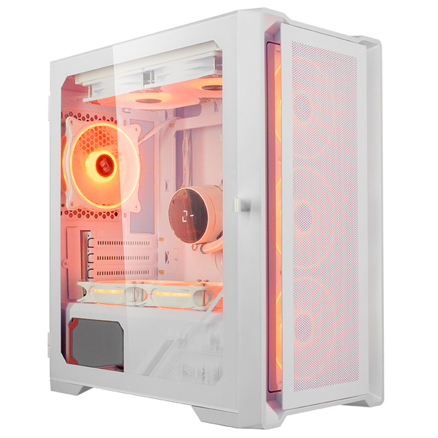 SNOWMAN High Air Flow PC Cabinet Gaming Desktop ARGB Fan Cooling Style Side Window Gaming PC case