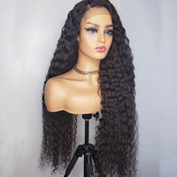 Perruque Lace Front de cheveux humains brésiliens en gros, perruque Lace Front de cheveux vierges bouclés pour les femmes noires