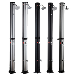 2023 NOUVEAU LANCEMENT <span class=keywords><strong>PVC</strong></span> corps rond <span class=keywords><strong>douche</strong></span> extérieure deux sections <span class=keywords><strong>douche</strong></span> de jardin facile à installer 38l <span class=keywords><strong>solaire</strong></span> avec thermomètre - Product Image 2
