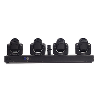 STSLITE Beweglicher Spot-Head 4 Stück RGBW LED-Licht mit DMX512-Steuerung IP33-Zertifiziert CRI90 für Party, Bar, Hochzeit, Konzerte