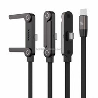 Nuevo Cable de Carga Rápida de 240W 2026 con Soporte para Teléfono, Cable de Carga Rápida USB C Tipo-C con Trenzado de Nailon para iPhone y Samsung