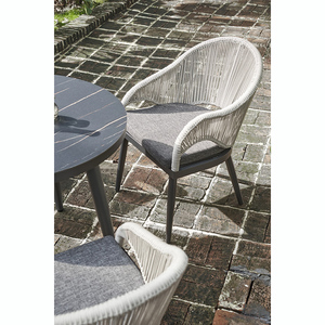 Unique Design Garden Furniture Modern <strong>Bistro</strong> <strong>Table</strong> and Chair Patio Woven Rope Outdoor Dining Set - Product Image 3