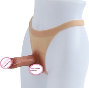 Culotte <span class=keywords><strong>string</strong></span> en cuir style ceinture, avec pénis creux intégré, pour le plaisir lesbien, sous-vêtements féminins 410g - Product Image 5