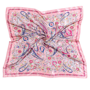 Foulard <span class=keywords><strong>carré</strong></span> <span class=keywords><strong>de</strong></span> luxe 90x90 pour femme, motif cachemire paisley européen et américain, en <span class=keywords><strong>soie</strong></span> d'imitation, pour l'été, écharpe <span class=keywords><strong>de</strong></span> tête ou <span class=keywords><strong>de</strong></span> cou - Product Image 3