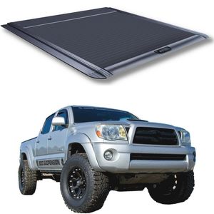 Pick-up osaier avec verrouillage manuel, <span class=keywords><strong>volet</strong></span> roulant rétractable en aluminium, couvercle supérieur de <span class=keywords><strong>coffre</strong></span> pour Tacoma 6 pieds 2 pouces (73.4 pouces) - Product Image 1