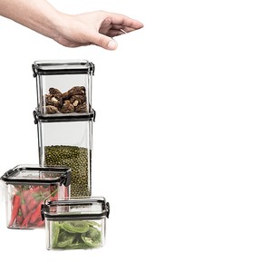 Boîte de <span class=keywords><strong>rangement</strong></span> transparente pour aliments secs, fruits secs, fruits frais, boîte de <span class=keywords><strong>rangement</strong></span> hermétique avec couvercle, ensemble de contenants de <span class=keywords><strong>rangement</strong></span> pour la <span class=keywords><strong>cuisine</strong></span> - Product Image 1