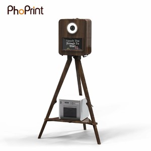 Robot Selfie <span class=keywords><strong>Purikura</strong></span> Machine Party Vintage de madera Dslr Photo Booth - Product Image 3