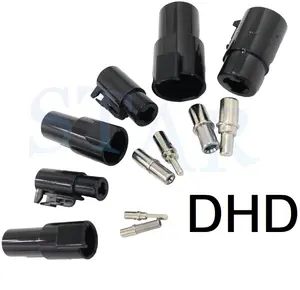 DT 2 Pin Deutsch 22-16AWG Automotive Waterproof Electrical Wire Connector Male Female Connectors DT04-2P