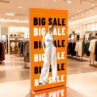 Afficheur lumineux LED portable de 80 mm pour la publicité, équipement pour les salons professionnels, présentoir de vente au détail, luminaires modulaires
