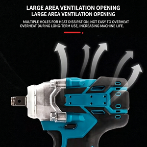 Professional 21V Brushless Cordless Impact <b>Wrench</b> High Torque 1/2 Inch Electric Impact <b>Wrench</b> for Car Tyre Repair - Product Image 4