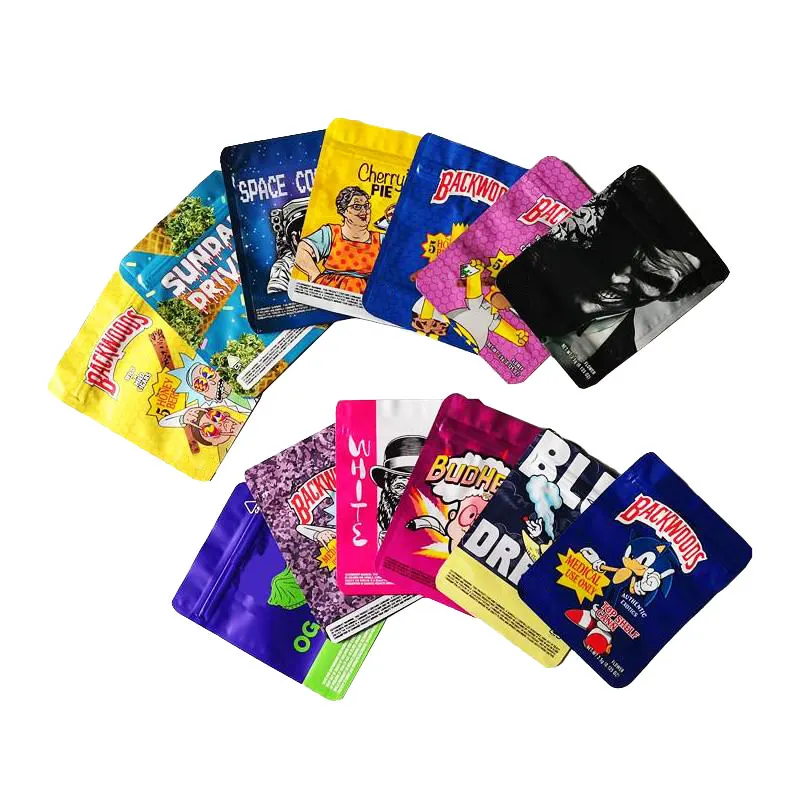 Customized Digital Printing Matte Ziplock Mylar Bags Small Pouches Flexible Packaging Plastic Bag Stand Up Pouch