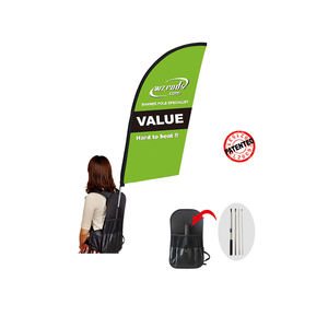 Weihai WZRODS publicité mobile multi-usage marche panneau d'affichage sac à dos arc plage bannière pour humain - Product Image 1