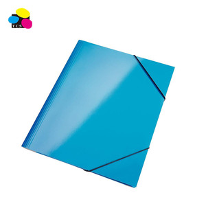 I produttori del Commercio All'ingrosso 300gsm Lucida <span class=keywords><strong>PP</strong></span> Laminato 3-Flap Cartella Con Fasce Elastiche Per La Scuola e Forniture Per Ufficio - Product Image 1