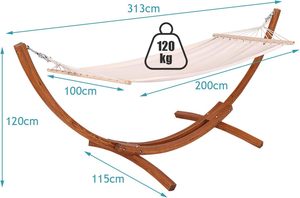 เก้าอี้เปลญวนแบบแขวนพร้อมโครง - Product Image 3