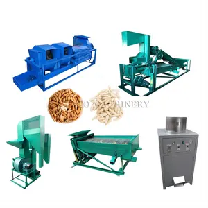 Large Capacity Pine Nut Shelling Line / Dry Fruits Pine Nuts Husking Machine / Pine Nut Cleaning Peel Machine