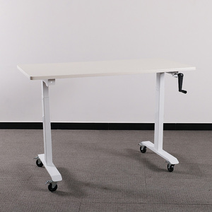 M1 Custom Friendly Ergonomic Office Standing Desk Factory Adjustable Height <strong>Table</strong> <strong>with</strong> <strong>Wheels</strong> - Product Image 1