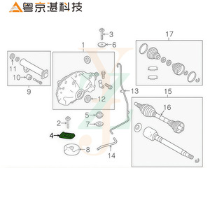 Junta Diferencial Lr033205 Cpla3d079ad para Range Rover Sport, Repuesto de Amortiguador Land Rover - Product Image 4