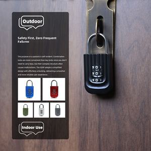 Автоматический замок с открытием одним касанием, низкий процент отказов, для багажа, рюкзаков, чемоданов, кодовый замок для шкафчиков, умный замок - Product Image 1