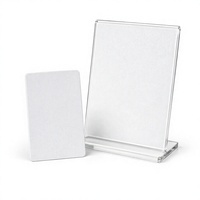 Support de menu transparent en acrylique, porte-panneau de table, support de carte de prix personnalisé pour restaurant, hôtel, comptoir