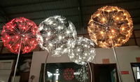 Lampe LED Dandelion à Fibre Optique pour Jardin, Extérieur, Intérieur, Paysage, Rue, Éclairage Floral