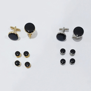 Kim loại trống tie clip và Khuy măng sét Cuff liên kết tùy chỉnh cá nhân số lượng lớn biểu tượng tùy chỉnh Khuy măng sét cho nam giới trống Khuy măng sét sang trọng - Product Image 6